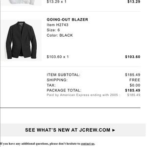 J Crew “Going Out Blazer”